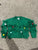 Holiday time Green holiday cardigan 4T