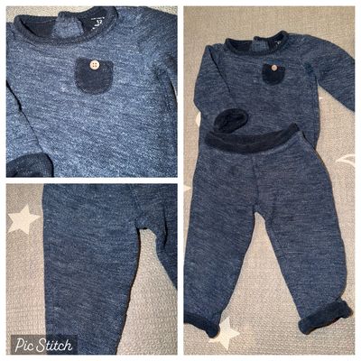 Carters Blue 2 piece outfit 12 Months