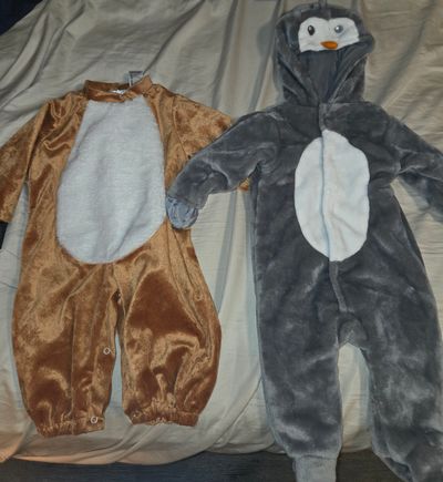 Set of 2 Brown size 80 Gray size 6-9M  6-9 Months