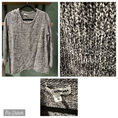 Sonoma Heathers gray long sleeve sweater Women's 1X