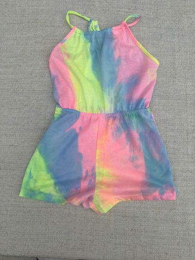 Tie dye romper  7-8