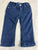 Cat and Jack Skinny adjustable waist, blue sparkle pants 12 Months