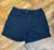 Black denim stretch jean shorts kohls Sz 11 Junior XL - 11