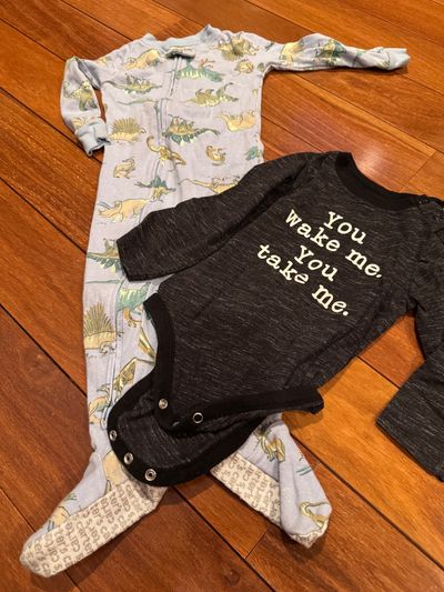 Carters one piece, dinosaur pajamas, and onesie 18 month only 18-24 Months