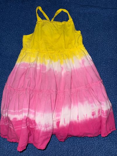 Isaac Mizrahi Yellow and pink dip dye maxi dress 3T