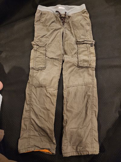 Cat n jack khaki cargo pants 7-8