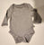 Baby GAP Gray white striped long sleeve onesie top. Like new 0-3 Months
