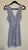 Loft NWT Blue and White stripe sleeveless faux wrap dress Women's 6