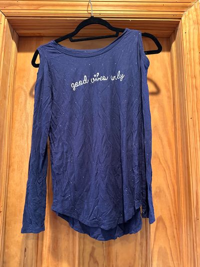 Justice Long sleeve cold shoulder 14-16