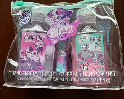 NEW my Little Pony You Star Hand sanitizer and lip balm