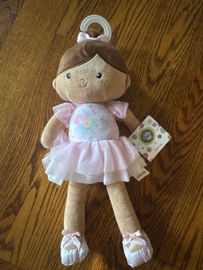 Little me NEW plush soft ballerina doll