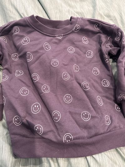 Gerber Smiley Crewneck sweatshirt Grey sweatshirt 4T