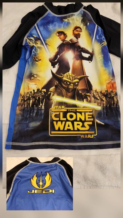 Star war Anakin Obi-Wan Yoda Jedi CLONE STAR WARS T-shirt 10-12