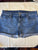 Old navy blue denim jean shorts Size14 - mid rise Women's 14
