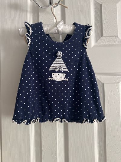 LE top Blue dress 24 Months