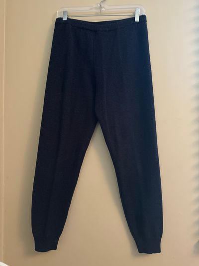 Fast Turn Navy soft Wool like Joggers Women's - M