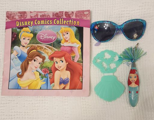 LITTLE MERMAID BOOK + GLASSES & PEN