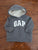 Baby GAP 6-12mo grey logo zip up fleece hoodie 6-12 Months