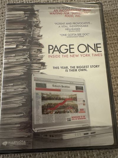 Brand new page one sealed DVD dvd