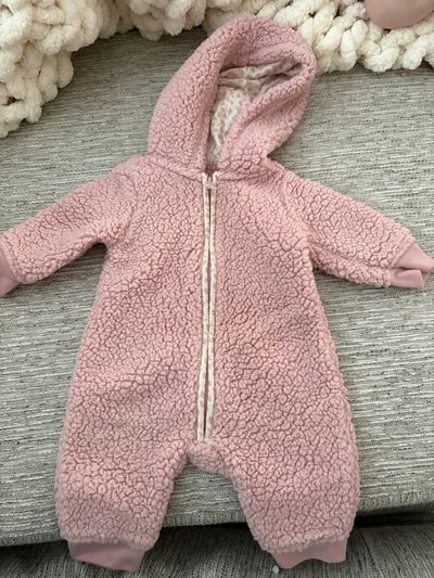 Carters Sherpa one piece zip up bunting Newborn