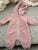 Carters Sherpa one piece zip up bunting Newborn