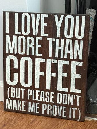 Unknown Real wood. Coffee bar sign. Excellent condition 15x12