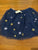 Brand new J.Crew crew cuts extra large blue navy Stars sequin skirt with tulle overlay 14-16