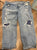 Old navy Boyfriend mid rise bandana jeans cropped Women's 18