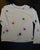 Cat and Jack White long sleeve shirt with stars 7-8