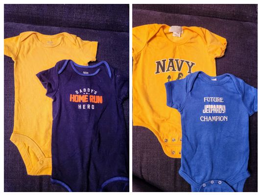 Various 4 short sleeve onesies 12 Months