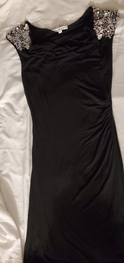 Prelude Black with silver stones on shoulders Women's 8