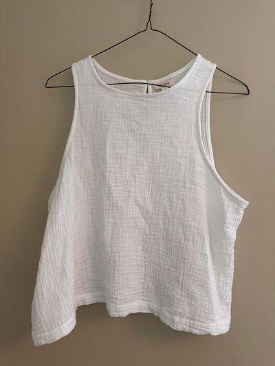 Ana Soft White Tanktop Women's - L