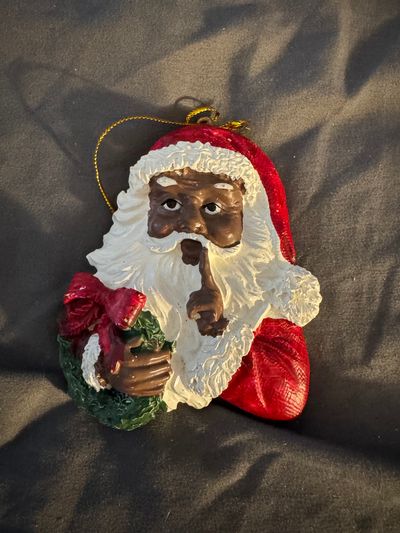 Walmart Santa Shh Ornament