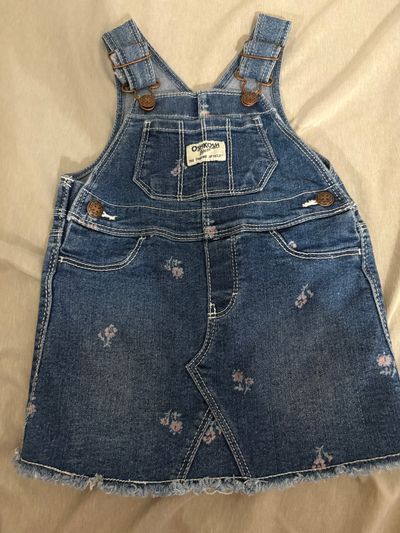 Osh kosh Flower overall dress 12 Months
