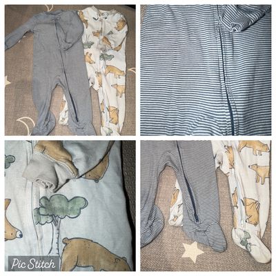 Carters Set of 2 footie pajamas 9 Months