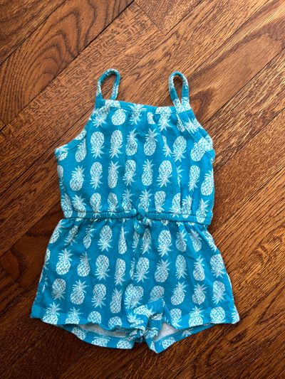 Old navy tropical romper  6-12 Months