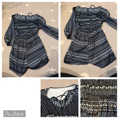 Girls romper Girls tie back romper Junior S - 3