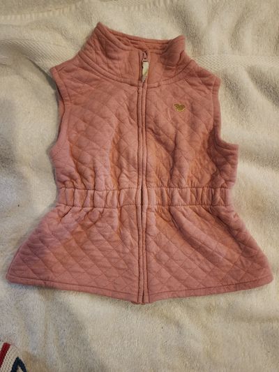 Carter Pink vest zipper in the front 24 Months