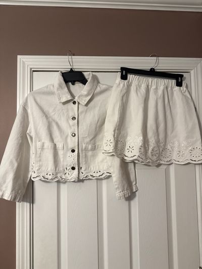 C&V 2 Piece Skirt Set Jacket & Skirt 14-16