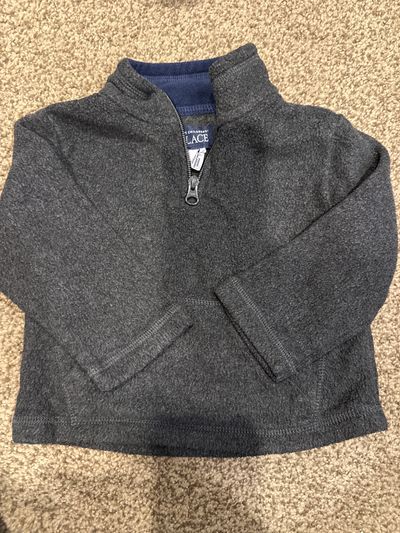 The childrens place fleece half zip top Sweatshirt 12-18 Months