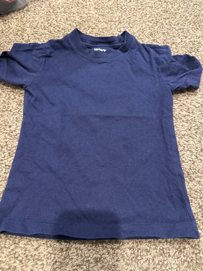 Carters navy blue short sleeve top  2T