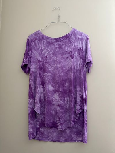 Purple Tye Dye Tshirt Women's - M