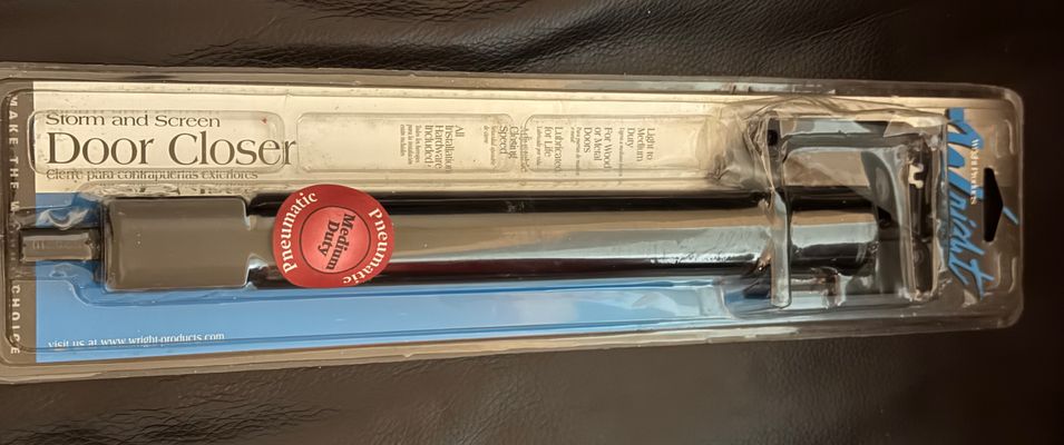 Wright NEW- Storm & Screen Door Closer