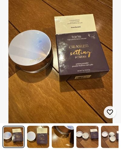 Brand new tarte creaseless list setting powder Full size luxury cosmetics