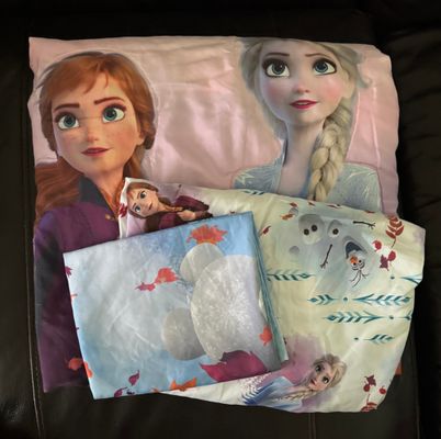 Disney FROZEN Toddler Bed Comforter Set- 3pcs