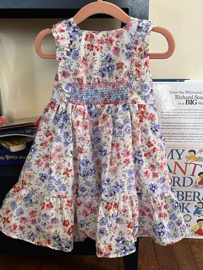 Rare Editions spring floral print dress Excellent condition. SFPF home 24 Months