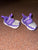 Jordan's Nike purple/gray with black speckles 3 (Infant Shoe)