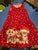 H and M Christmas dress Red Spotted Sleeveless jersey dress for kids  H&M 7-8