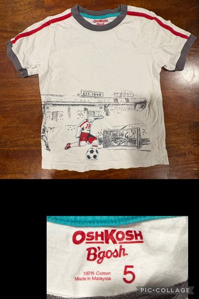 OSHKOSH SOCCER TEE  5T/5