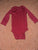 Carter's burgundy long sleeve onesie 9 Months